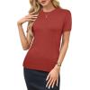 imageArachampampCloz Womens Wool Blend Business Casual Loose Fit Summer Sweaters OutfitsDeep Red