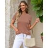 imageArachampampCloz Womens Wool Blend Business Casual Loose Fit Summer Sweaters OutfitsMocha Mousse