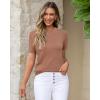 imageArachampampCloz Womens Wool Blend Business Casual Loose Fit Summer Sweaters OutfitsMocha Mousse