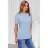 imageArachampampCloz Womens Wool Blend Business Casual Loose Fit Summer Sweaters OutfitsPale Blue