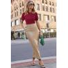imageArachampampCloz Womens Wool Blend Business Casual Loose Fit Summer Sweaters OutfitsRed