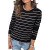 Striped Black White