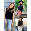 imageArachampampCloz Women 2025 Wool Blended Mock Neck Sleeveless Sweater Vest Summer Business Office Knit Spring Trendy TopsBlack