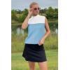 imageArachampampCloz Women 2025 Wool Blended Mock Neck Sleeveless Sweater Vest Summer Business Office Knit Spring Trendy TopsDusty Blue5064