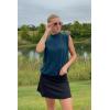 imageArachampampCloz Women 2025 Wool Blended Mock Neck Sleeveless Sweater Vest Summer Business Office Knit Spring Trendy TopsGreen