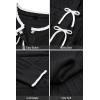 imageArachampampCloz Womens Bow Sweaters Fall Color Block Casual Cardigan Sweaters 2025Blackwhite
