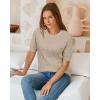 imageArachampampCloz Womens Cotton Blend Breathable Crochet Summer Tops 2025Apricot