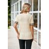 imageArachampampCloz Womens Cotton Blend Breathable Crochet Summer Tops 2025Apricot Black