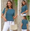 imageArachampampCloz Womens Cotton Blend Breathable Crochet Summer Tops 2025King Blue