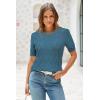imageArachampampCloz Womens Cotton Blend Breathable Crochet Summer Tops 2025King Blue