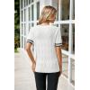 imageArachampampCloz Womens Cotton Blend Breathable Crochet Summer Tops 2025White Black