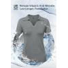 imageArachampampCloz Womens Wool Blend Summer Tops Business Casual Polo Shirts 2025Grey