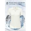 imageArachampampCloz Womens Wool Blend Summer Tops Business Casual Polo Shirts 2025Offwhite