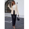 imageArachampampCloz Womens Wool Blended Ribbed Cardigan Lightweight Long Sleeve Sweater 2025 Spring Fashion Button Down Knit TopApricot