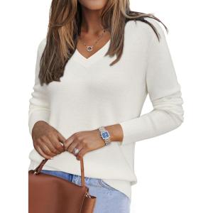 imageArachampampCloz Womens Wool Blend Fall Sweaters Business Casual OutfitsBoff White