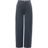 imageArachampampCloz 2025 Womens Stretch Wrinkle Free Wide Leg Trousers Casual High Elastic Waisted Loose Palazzo Pants with PocketsDark Grey
