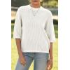imageArachampampCloz Womens 100 Cotton Summer Casual Relaxed Fit Crochet Tops 2025Beige