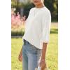 imageArachampampCloz Womens 100 Cotton Summer Casual Relaxed Fit Crochet Tops 2025Beige