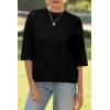 imageArachampampCloz Womens 100 Cotton Summer Casual Relaxed Fit Crochet Tops 2025Black