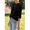 imageArachampampCloz Womens 100 Cotton Summer Casual Relaxed Fit Crochet Tops 2025Black