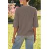 imageArachampampCloz Womens 100 Cotton Summer Casual Relaxed Fit Crochet Tops 2025Coffee
