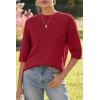 imageArachampampCloz Womens 100 Cotton Summer Casual Relaxed Fit Crochet Tops 2025Red
