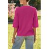 imageArachampampCloz Womens 100 Cotton Summer Casual Relaxed Fit Crochet Tops 2025Rose