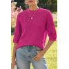 imageArachampampCloz Womens 100 Cotton Summer Casual Relaxed Fit Crochet Tops 2025Rose