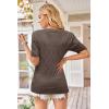 imageArachampampCloz Womens Lightweight Summer Tops Casual Short Sleeve Blouses ShirtsBnutmeg