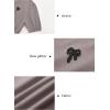 imageArachampampCloz Womens Puff Short Sleeve Shirts 2025 Summer Crew Neck Sequin Cute Crop Tops Trendy Casual PulloverCoffee