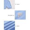 imageArachampampCloz Womens Puff Short Sleeve Shirts 2025 Summer Crew Neck Sequin Cute Crop Tops Trendy Casual PulloverSky Blue