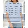 imageArachampampCloz Womens Summer Lightweight Tops Short Sleeve Dressy BlouseLight Bluewhite