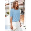imageArachampampCloz Womens Soft Summer Business Casual Cardigan Sweaters 2025Light Blue