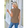 imageArachampampCloz Womens Spring Sweater Vest 2025 Cap Sleeve Crew Neck Casual Tops Cable Knit Crochet Loose Fit Summer OutfitsBrown