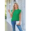 imageArachampampCloz Womens Spring Sweater Vest 2025 Cap Sleeve Crew Neck Casual Tops Cable Knit Crochet Loose Fit Summer OutfitsGrass Green