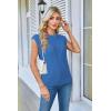 imageArachampampCloz Womens Spring Sweater Vest 2025 Cap Sleeve Crew Neck Casual Tops Cable Knit Crochet Loose Fit Summer OutfitsRoyal Blue