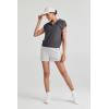 imageArachampampCloz Womens Summer Cap Sleeve Sweater Vest 2025 Spring Casual Quarter Zip Hollow Out Crochet Polo V Neck TopsDark Grey