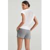 imageArachampampCloz Womens Summer Cap Sleeve Sweater Vest 2025 Spring Casual Quarter Zip Hollow Out Crochet Polo V Neck TopsOffwhite