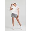 imageArachampampCloz Womens Summer Cap Sleeve Sweater Vest 2025 Spring Casual Quarter Zip Hollow Out Crochet Polo V Neck TopsOffwhite
