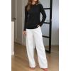 imageArachampampCloz Womens Wool Blend Classic Crew Neck Casual Fall SweatersAblack