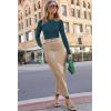 imageArachampampCloz Womens Wool Blend Classic Crew Neck Casual Fall SweatersAbluish Green