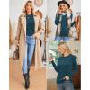 imageArachampampCloz Womens Wool Blend Classic Crew Neck Casual Fall SweatersAbluish Green