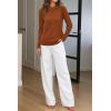 imageArachampampCloz Womens Wool Blend Classic Crew Neck Casual Fall SweatersAcaramel