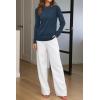 imageArachampampCloz Womens Wool Blend Classic Crew Neck Casual Fall SweatersAdark Blue