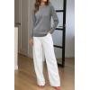 imageArachampampCloz Womens Wool Blend Classic Crew Neck Casual Fall SweatersAgray