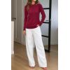imageArachampampCloz Womens Wool Blend Classic Crew Neck Casual Fall SweatersAred