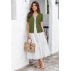 imageArachampampCloz Womens Wool Blend Summer Business Casual Cardigan Sweaters 2025Grass Green