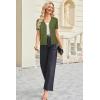 imageArachampampCloz Womens Wool Blend Summer Business Casual Cardigan Sweaters 2025Grass Green