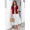 imageArachampampCloz Womens Wool Blend Summer Business Casual Cardigan Sweaters 2025Red
