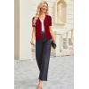 imageArachampampCloz Womens Wool Blend Summer Business Casual Cardigan Sweaters 2025Red